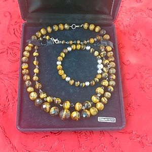 Tigers eye bead set 🐯